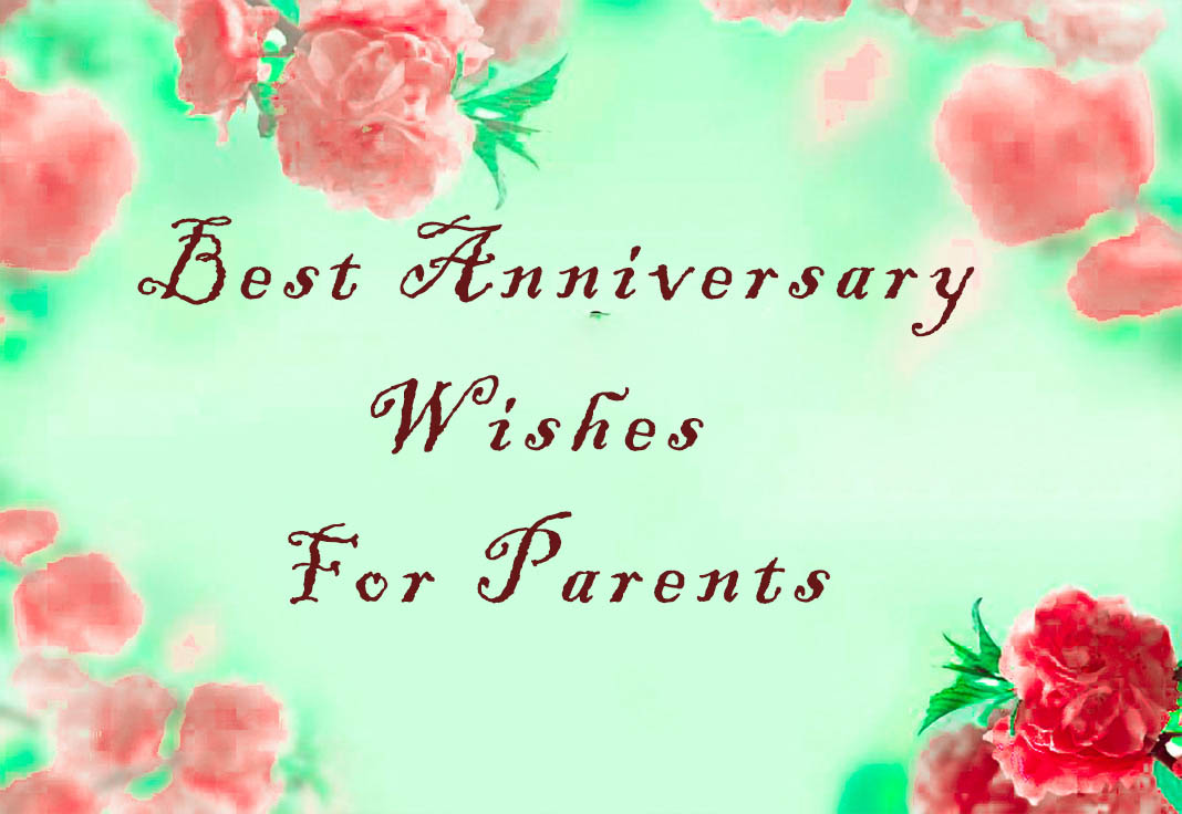 Wedding anniversary for parents